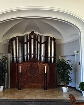 Wuppertal, Kapelle des evangelischen Friedhofs an der Hugostraße – Foto 1